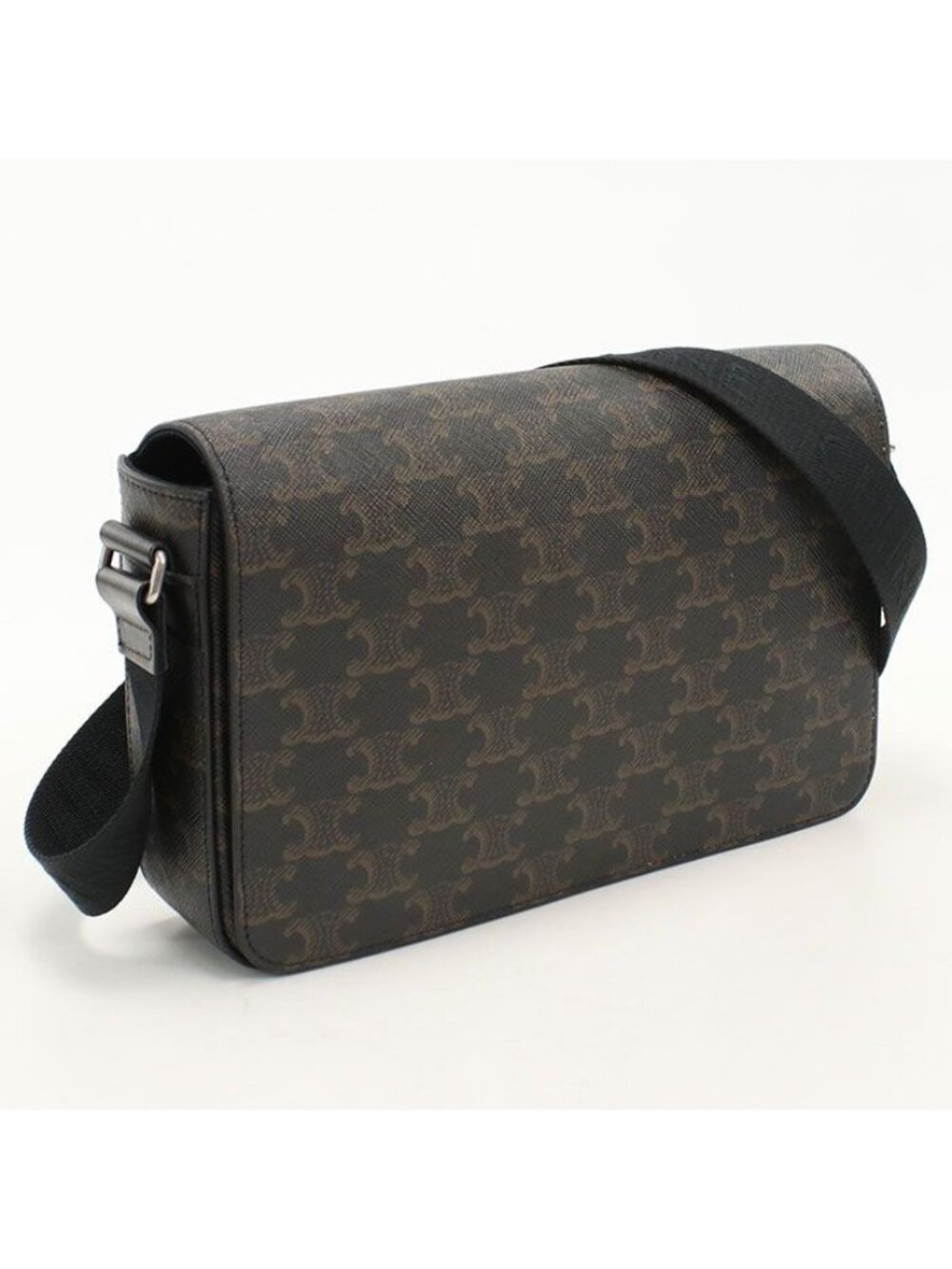 Celine Flap Messenger Bag Triomphe Canvas